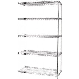 AD54-1236C-5 Chrome Wire Shelving Add-On Kit