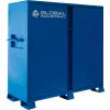 Global Industrial Jobsite Cabinet, 2 Doors, 52 Cu. Ft., Steel, Blue