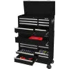 Global Industrial™ 42-3/8" x 18" x 60-7/8" 21 Drawer Black Roller Tool Cabinet & Chest Combo