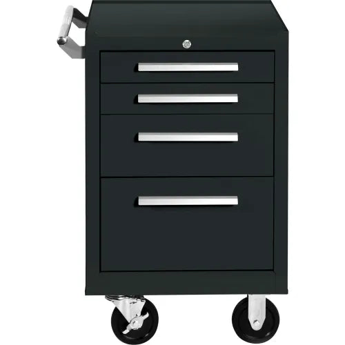 Kennedy® K2000 4 Drawer Roller Cabinet, 21"W x 20"D x 35"H, Black