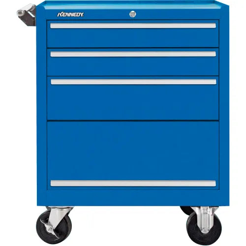 Kennedy® K1800 3 Drawer Roller Cabinet, 27"W x 18"D x 34-15/16"H, Blue