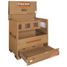 Knaack 79DH Storagemaster® Piano Box w/ Junk Trunk™ & Thermosteel™, Steel, Tan