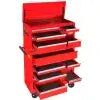 Global Industrial™ 42-3/8" x 18" x 60-7/8" 21 Drawer Red Roller Tool Cabinet & Chest Combo