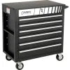 Sunex Tools 8057BK 34-1/2"W X 20"D X 39-1/2"H 6 Drawer Black Tool Cabinet W/ Clamshell Lid