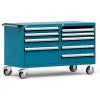 Rousseau R5DKG-3009KD 8 Drawer Mobile Cabinet - Heavy-Duty Storage, Blue